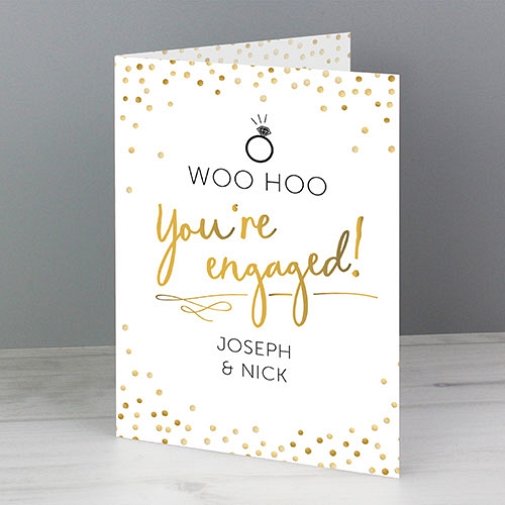 Personalised Engagement Card