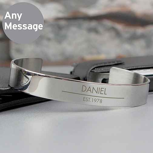 Personalised Classic Stainless Steel Bangle