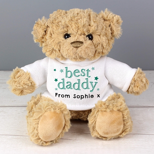 Personalised Best Daddy Teddy Bear