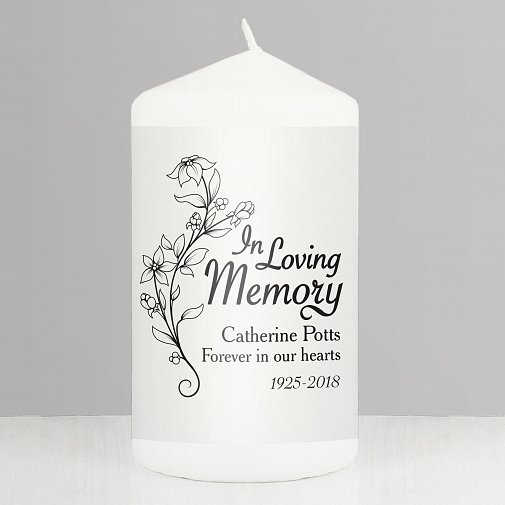 Personalised In Loving Memory Candle