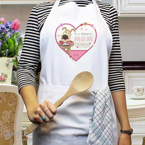 Personalised Boofle Flowers Apron