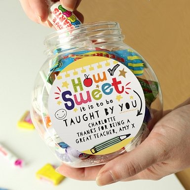 Personalised Shape Little Minds Sweet Jar