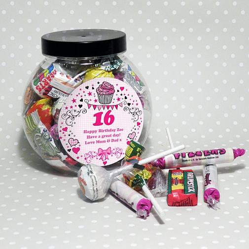 Personalised Big Age Sweet Jar