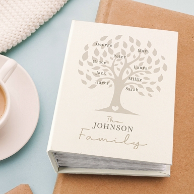 Personalised Family Tree 6x4 Photo Album with Sleeves