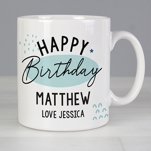 Personalised Happy Birthday Mug