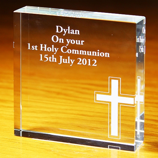 Personalised Cross Large Crystal Token